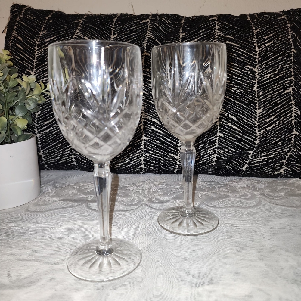 2 Mikasa Old Dublin Water Goblets 7"